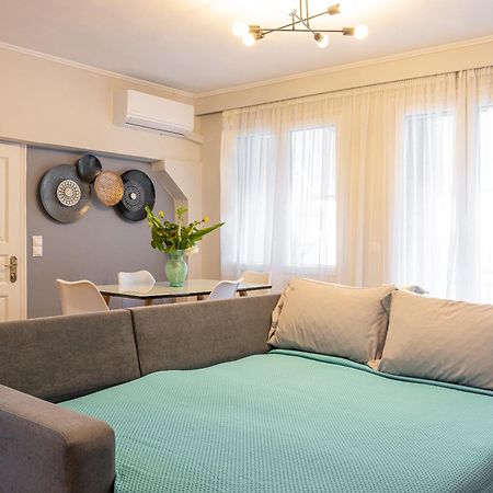 Pythagorio Blue Street Apartment With Balcony Exterior foto