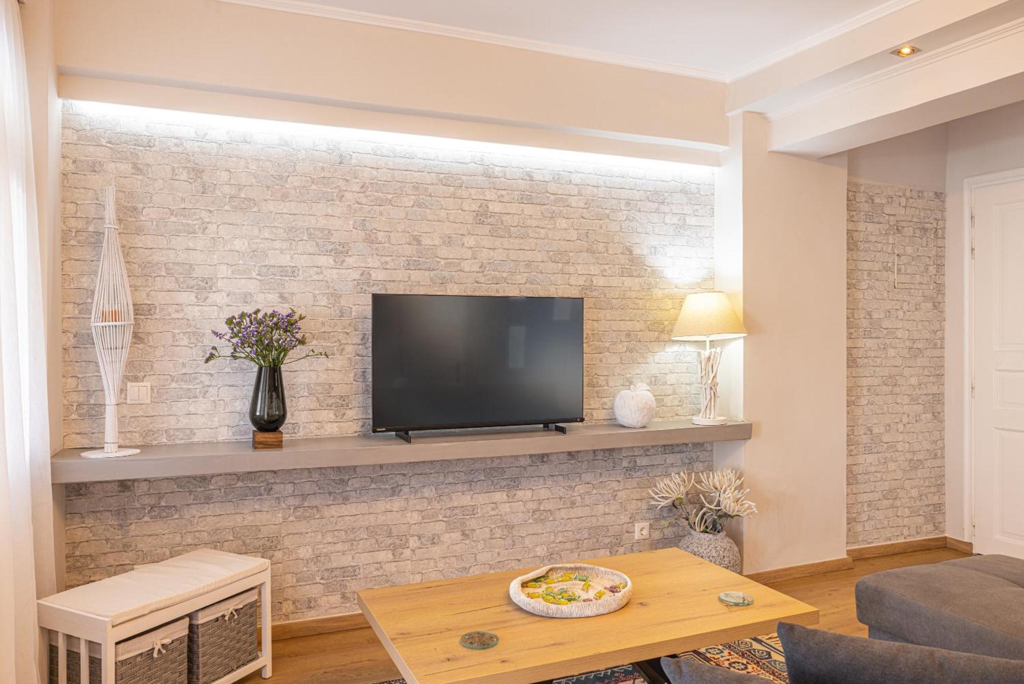 Pythagorio Blue Street Apartment With Balcony Exterior foto